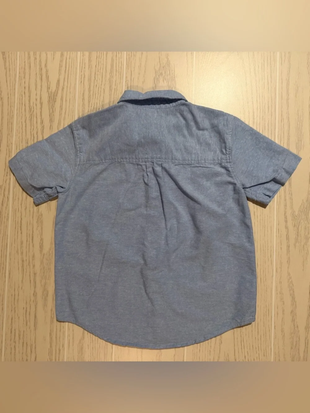 Old Navy Boys XS 5 Button Up Shirts Lot Blue‎ Green Short Sleeve Collared Casual